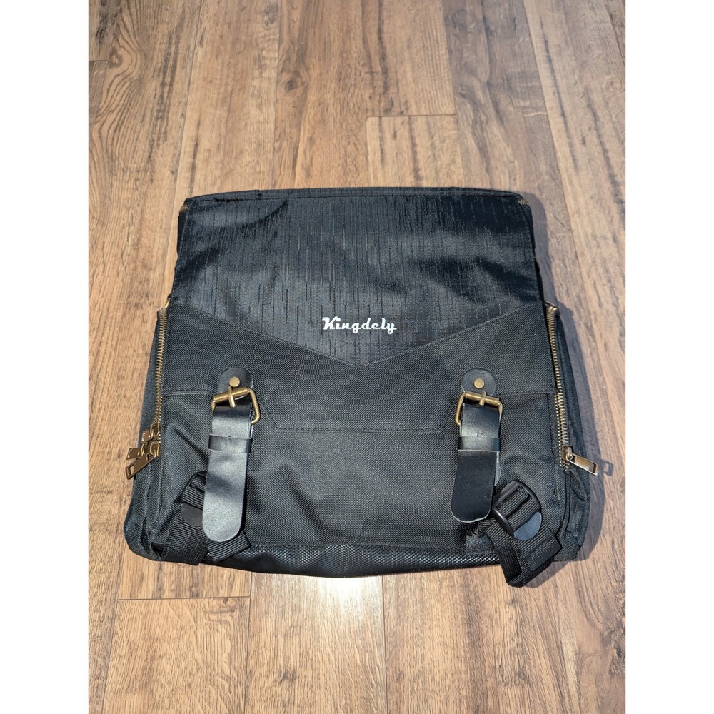 Kingdely Black Tactical Messenger Bag Backpack Padded Tool‎ Gear Organizer Case